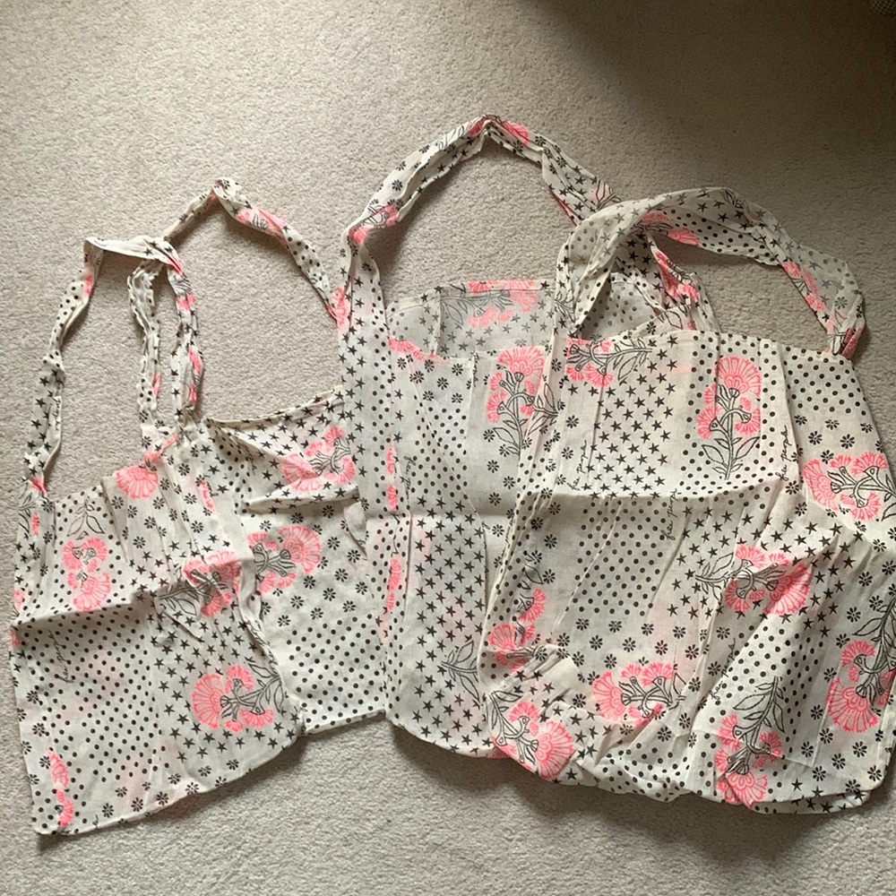 bundle of FP bags, 2 large and 5 small